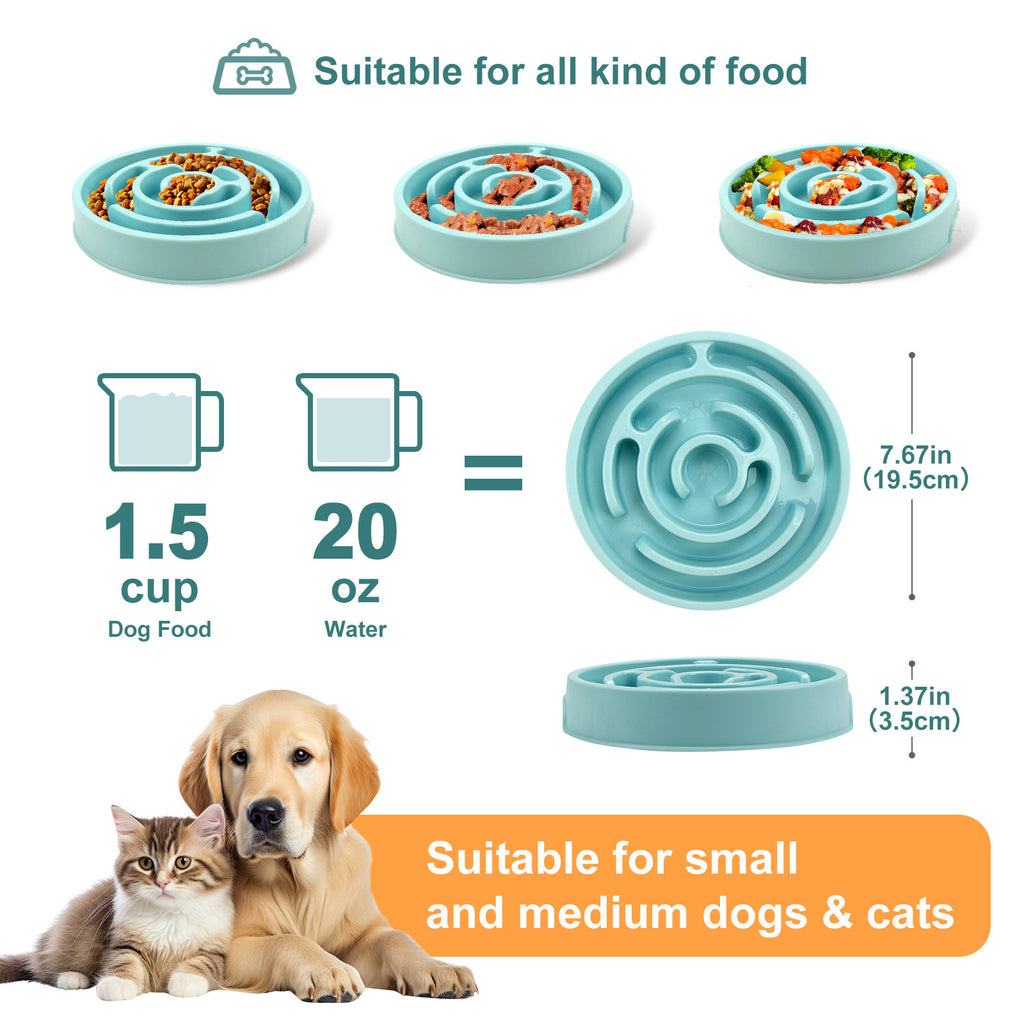 Slow Feeder Dog Bowls Silicone Dog Puzzle Feeder Bowl For Healthy Eating - Slow-Feeder / Anti-Gulp Bowls