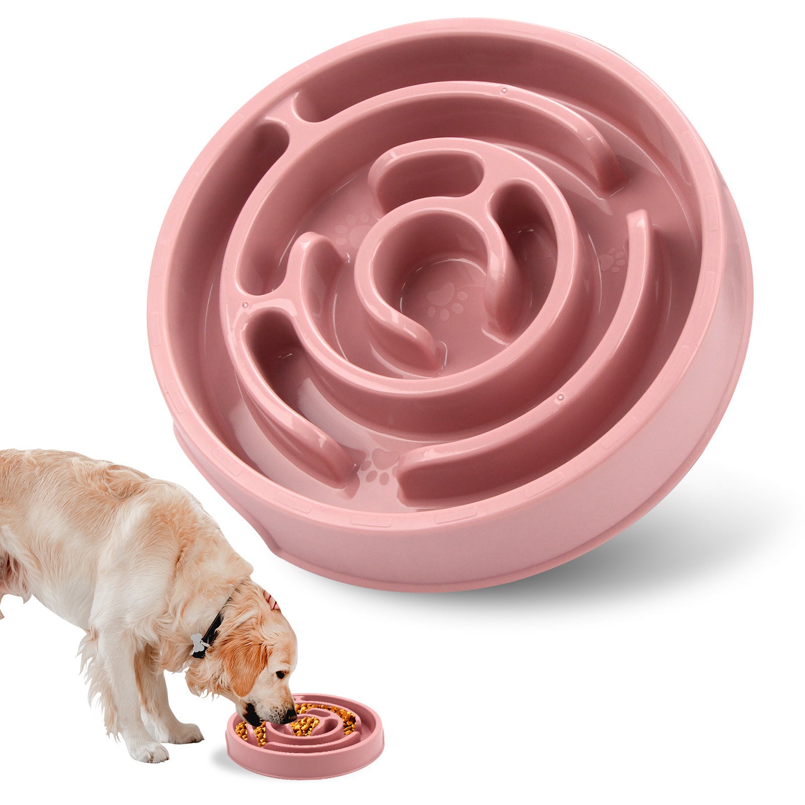 Slow Feeder Dog Bowls Silicone Dog Puzzle Feeder Bowl For Healthy Eating - Slow-Feeder / Anti-Gulp Bowls