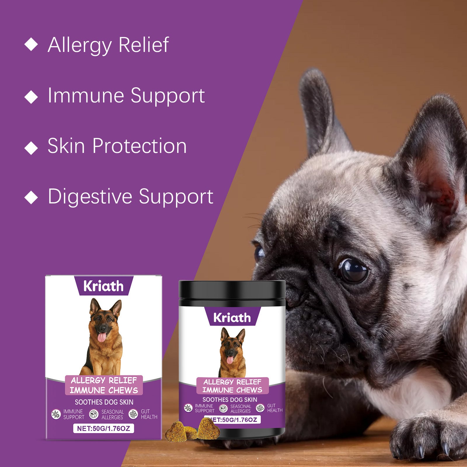Allergy Relief Immune Chews For Dogs