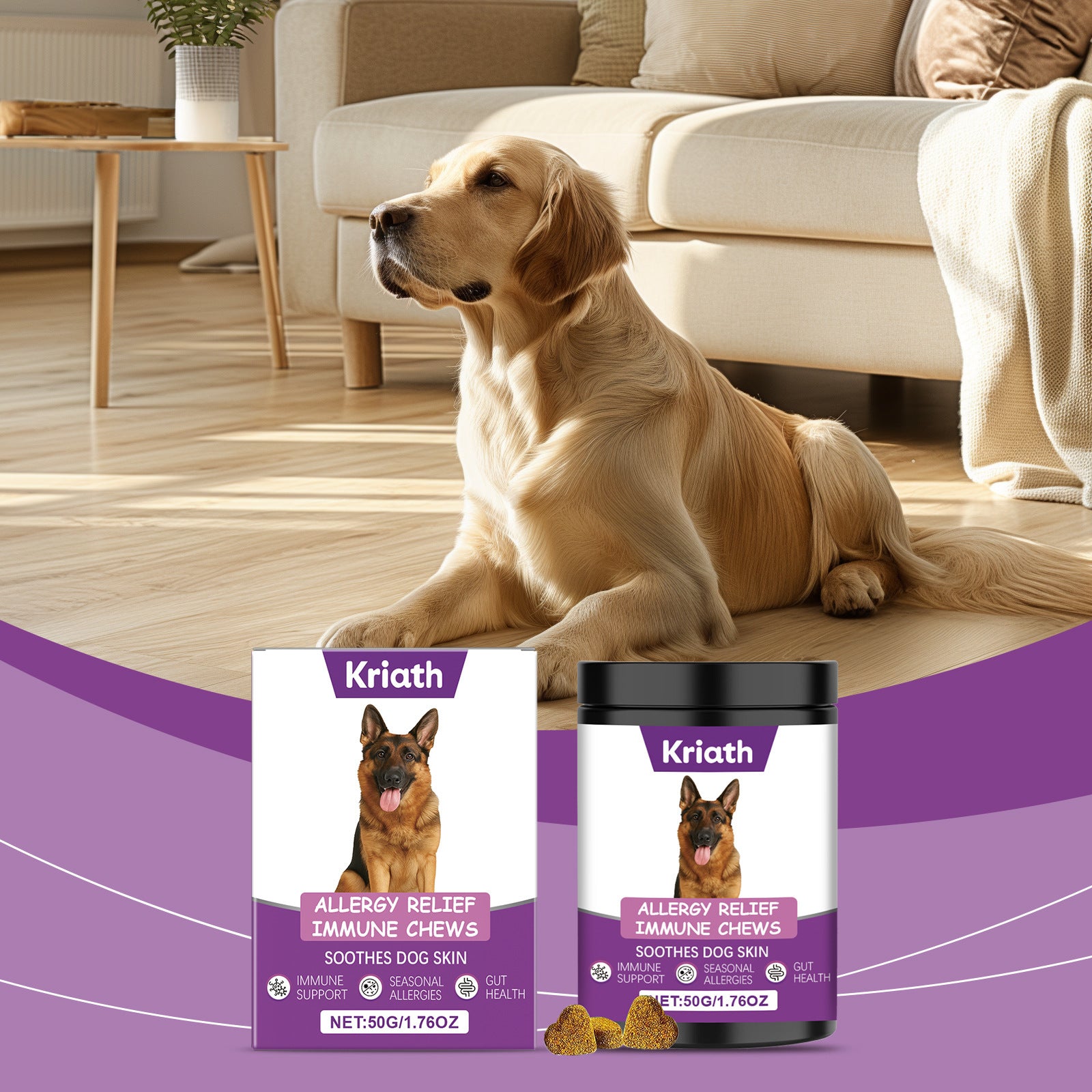 Allergy Relief Immune Chews For Dogs