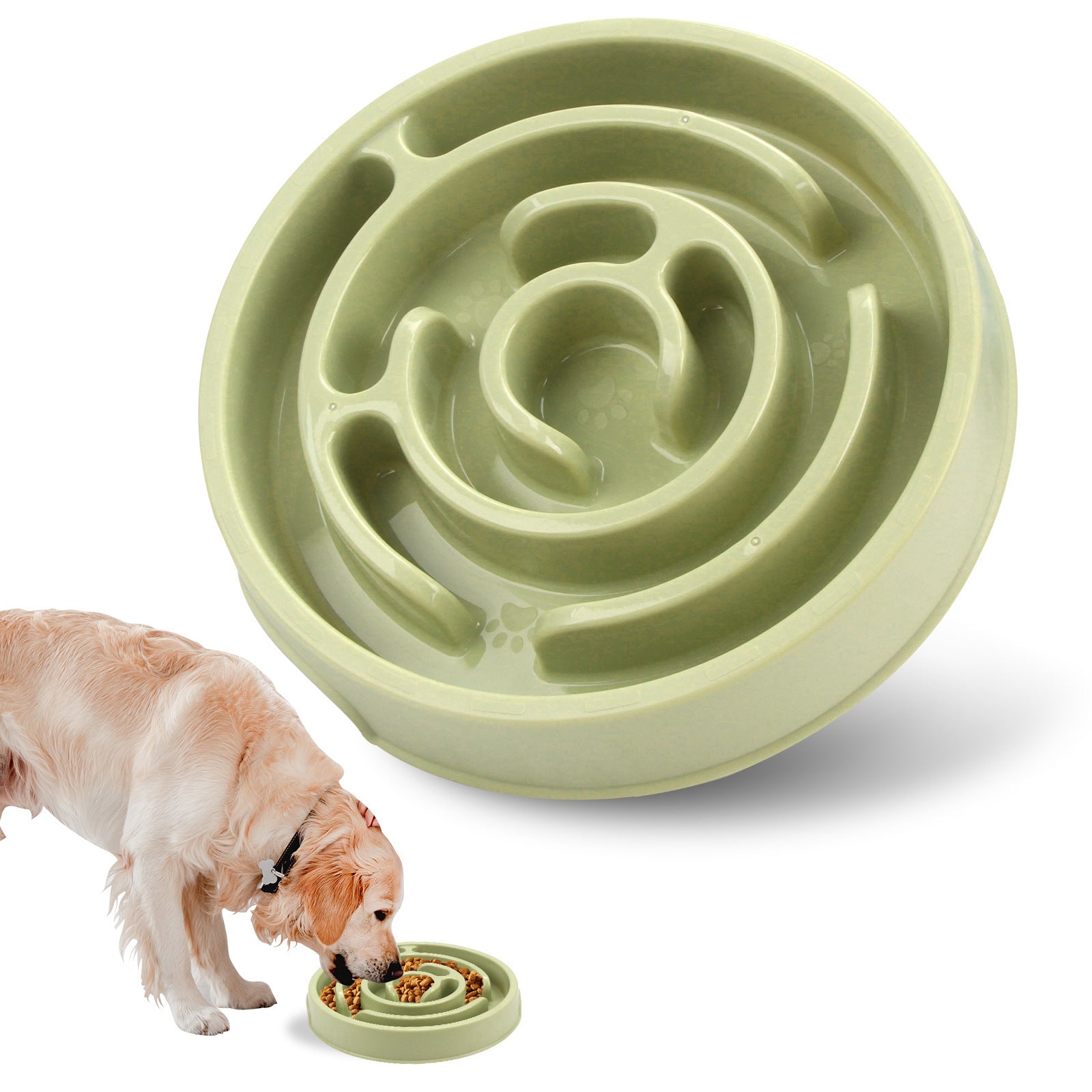 Slow Feeder Dog Bowls Silicone Dog Puzzle Feeder Bowl For Healthy Eating - Slow-Feeder / Anti-Gulp Bowls